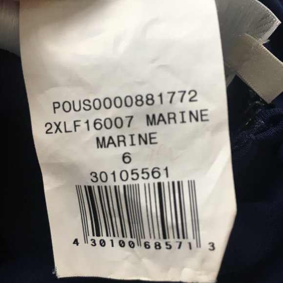 David's Bridal Marine Bridesmaid Dress - Picture 2 of 5